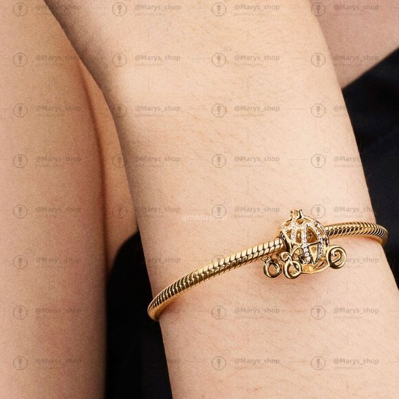 Pandora Disney Cinderella Sparkling Carriage Charm|Pendant - Picture 2 of 2